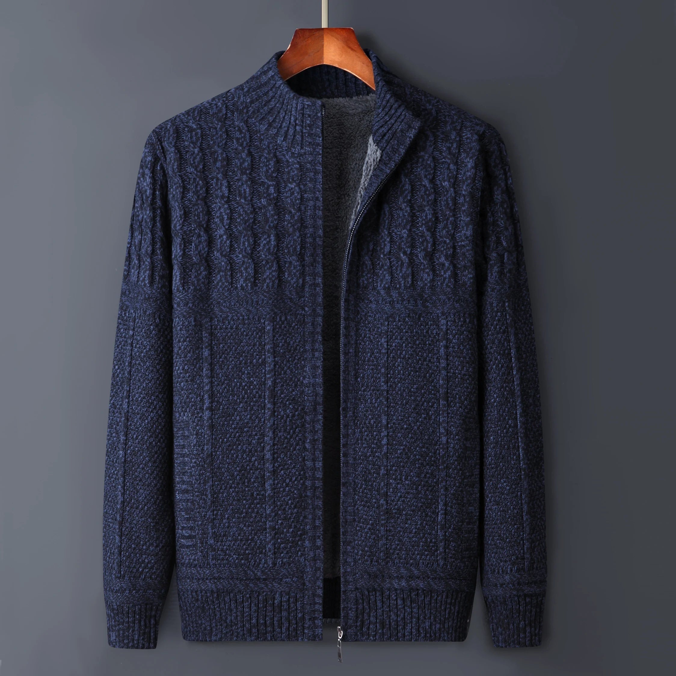 Men's Textured Knit Jacket | Structured Casual Comfort Layer