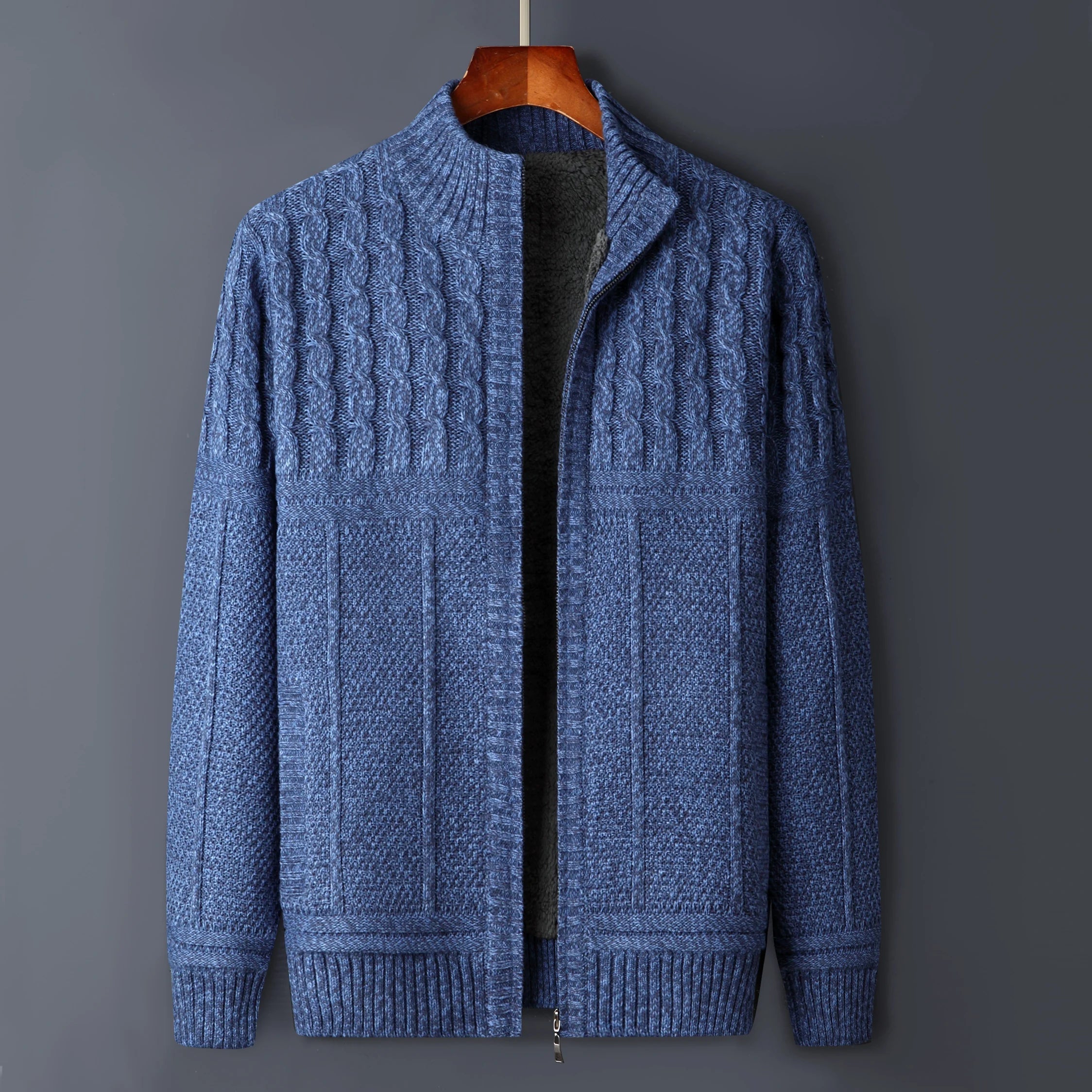 Men's Textured Knit Jacket | Structured Casual Comfort Layer