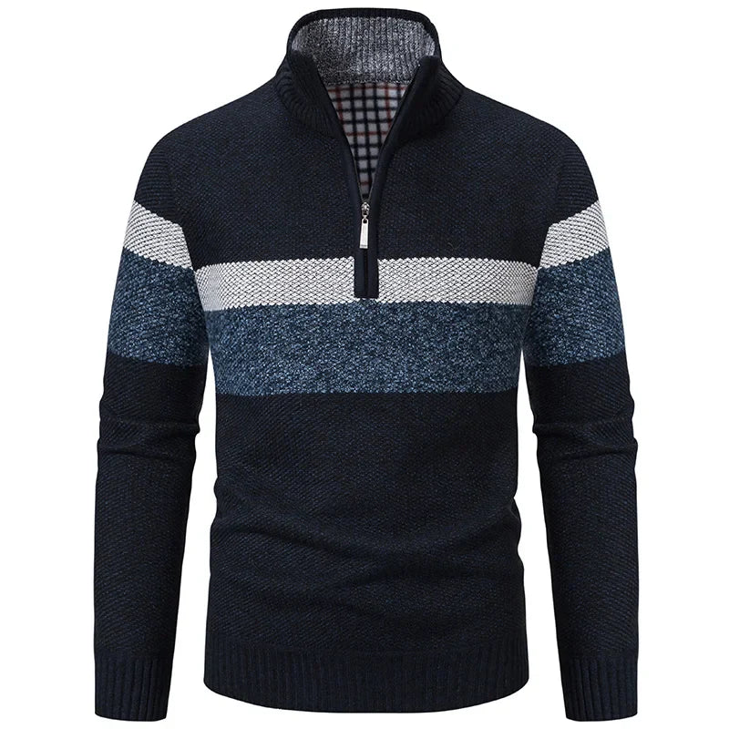 Men's Thick Knit Turtleneck Sweater | Cozy Winter Warmth Essential