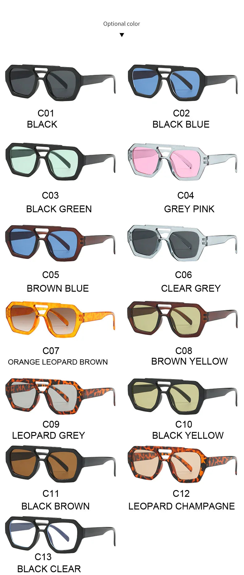 Hiking New Double Bridge Design Women Anti Light Glasses Fashion Leopard Pattern Design Glasses High Quality Outdoor Sunscreen