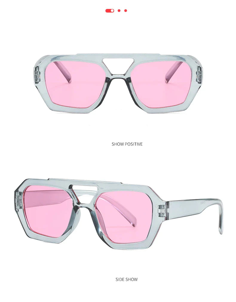 Hiking New Double Bridge Design Women Anti Light Glasses Fashion Leopard Pattern Design Glasses High Quality Outdoor Sunscreen