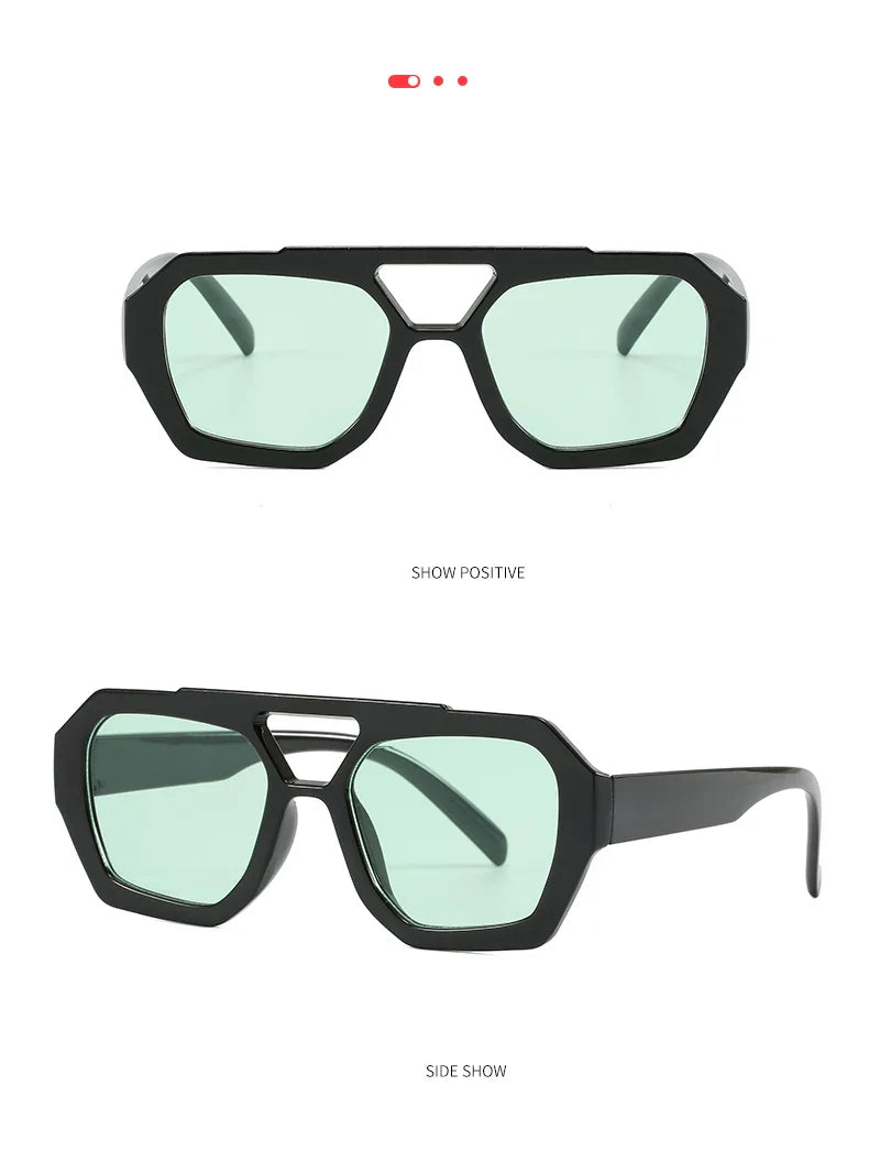 Hiking New Double Bridge Design Women Anti Light Glasses Fashion Leopard Pattern Design Glasses High Quality Outdoor Sunscreen