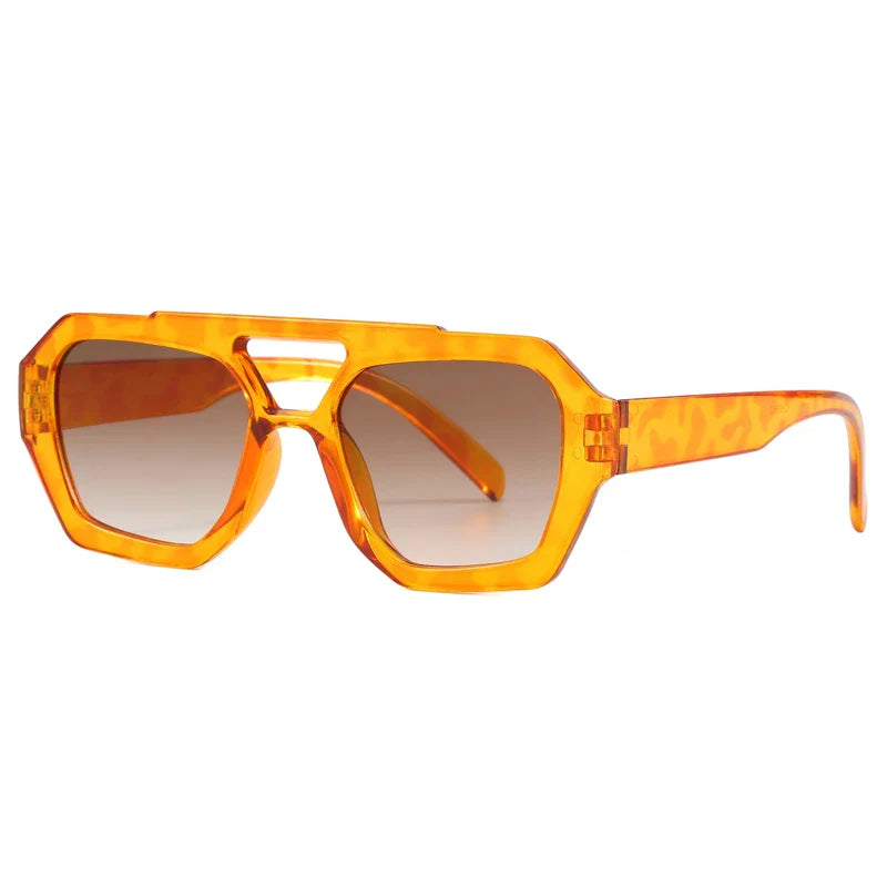 Hiking New Double Bridge Design Women Anti Light Glasses Fashion Leopard Pattern Design Glasses High Quality Outdoor Sunscreen