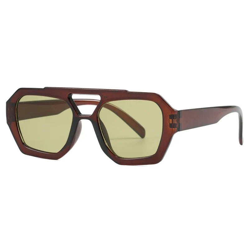 Hiking New Double Bridge Design Women Anti Light Glasses Fashion Leopard Pattern Design Glasses High Quality Outdoor Sunscreen