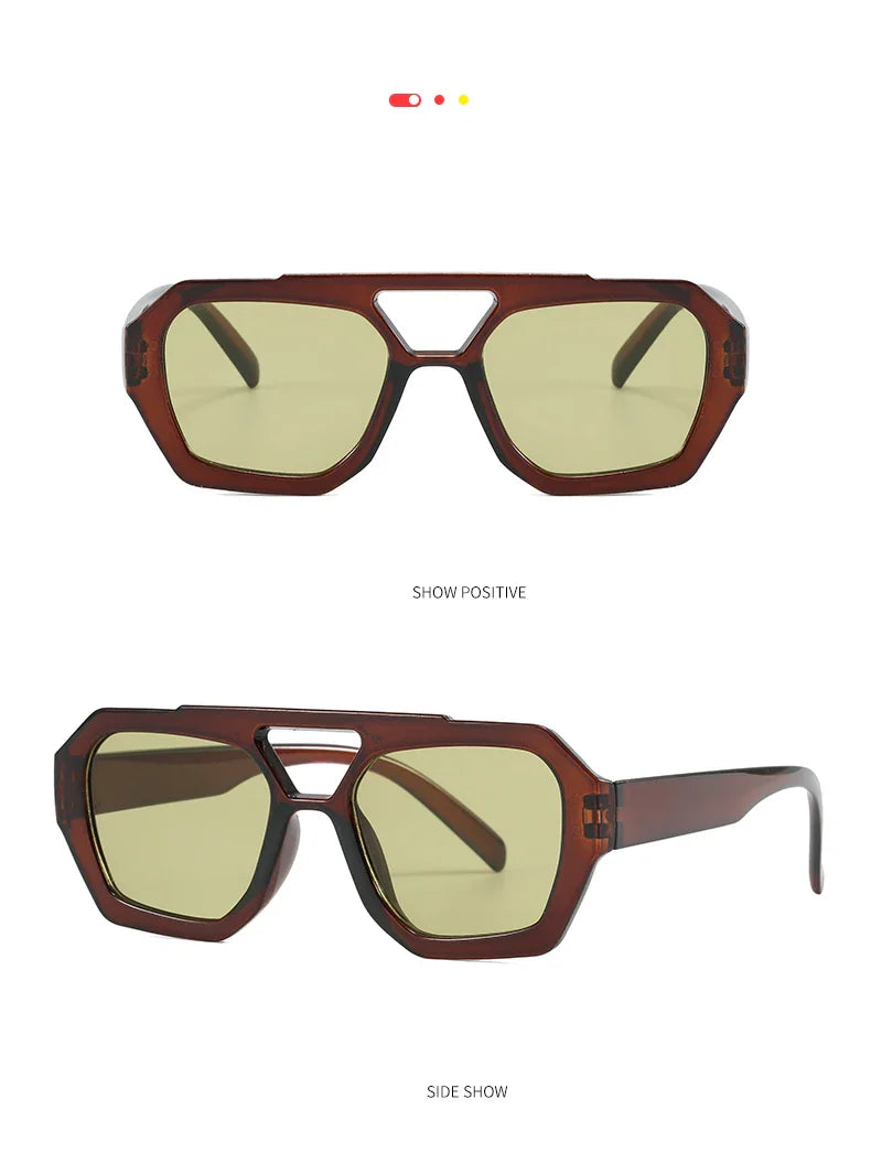 Hiking New Double Bridge Design Women Anti Light Glasses Fashion Leopard Pattern Design Glasses High Quality Outdoor Sunscreen