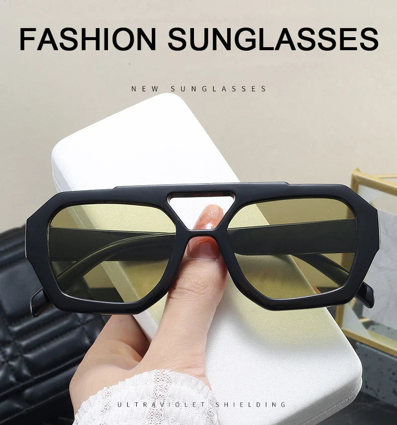 Hiking New Double Bridge Design Women Anti Light Glasses Fashion Leopard Pattern Design Glasses High Quality Outdoor Sunscreen