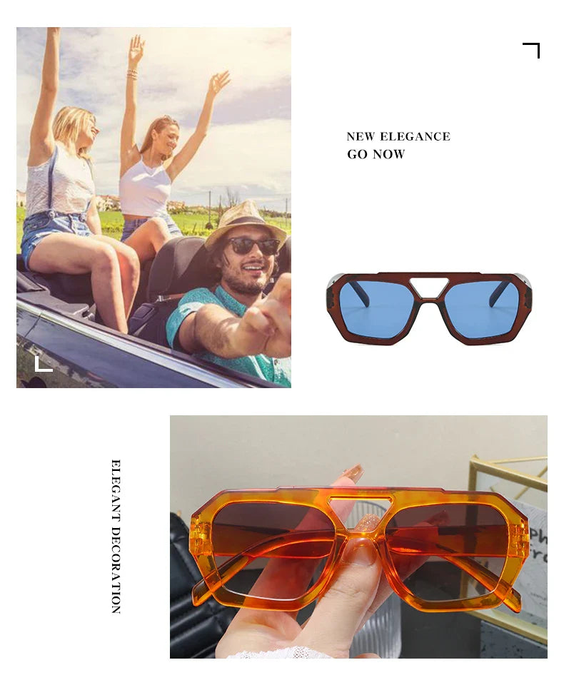 Hiking New Double Bridge Design Women Anti Light Glasses Fashion Leopard Pattern Design Glasses High Quality Outdoor Sunscreen