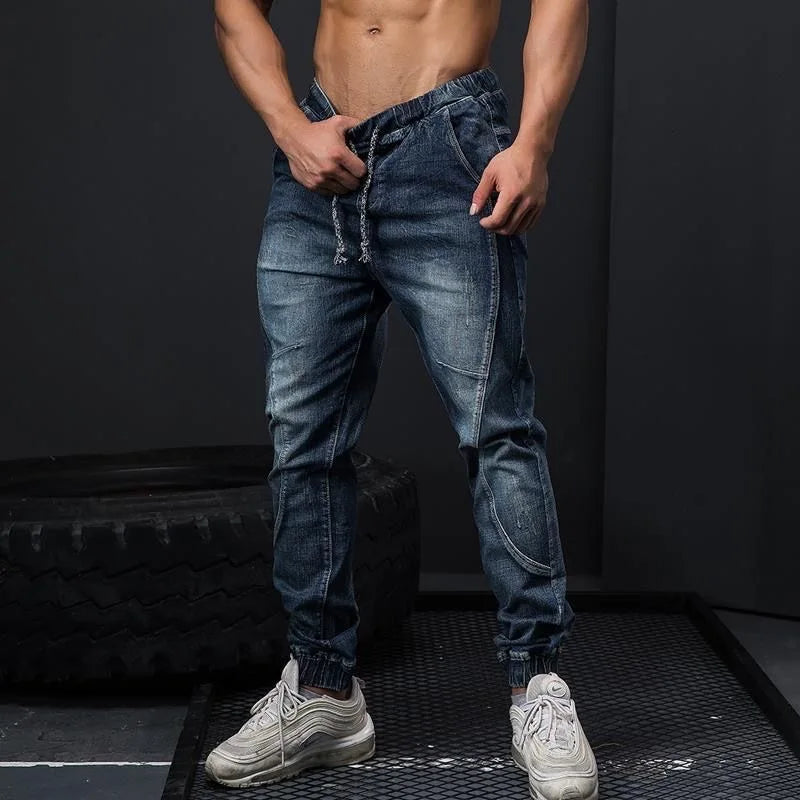 Trendy Men's Jeans | Casual Elastic Fit with Breathable Fabric | Comfortable Wear for Everyday Style