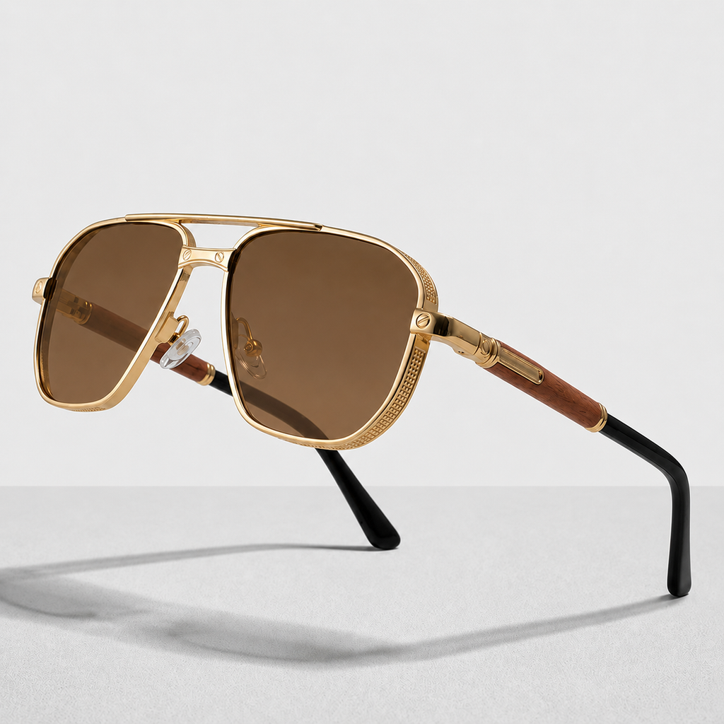 Wellington Square Alloy Sunglasses