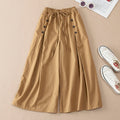 Women's Lightweight Stretch Wide Leg Pants | Relaxed High-Waisted Trousers for Effortless Comfort