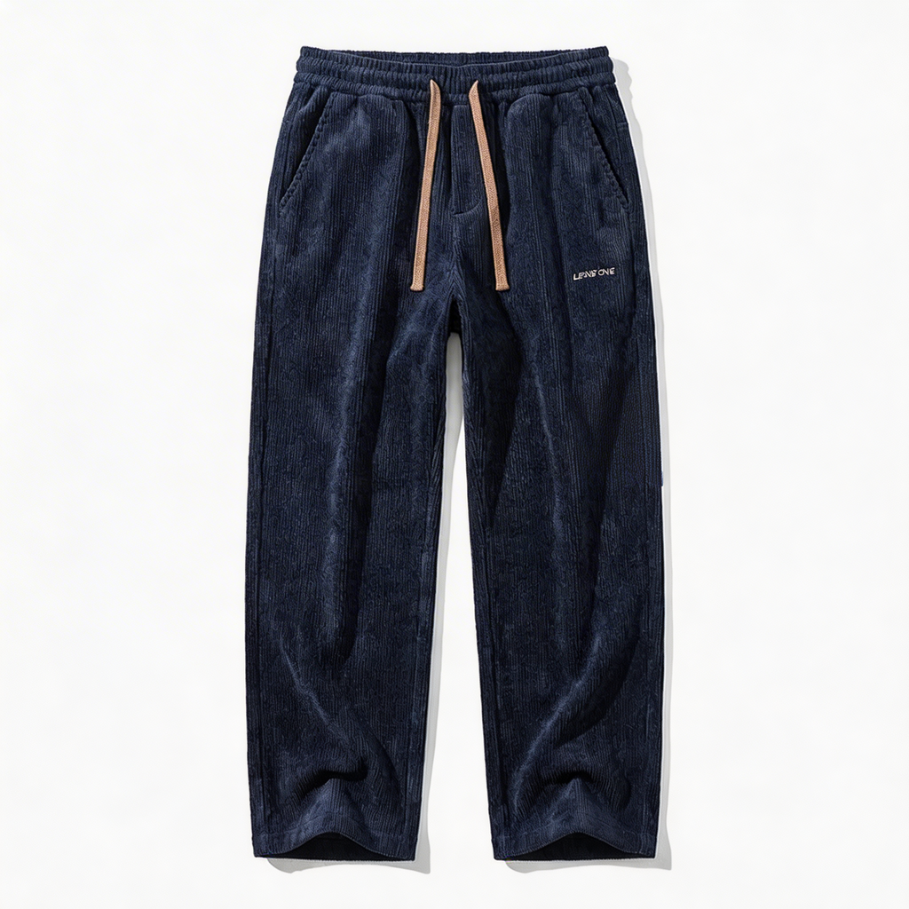Men's Soft Cotton Wide-Leg Pants | Lightweight Structured Comfort