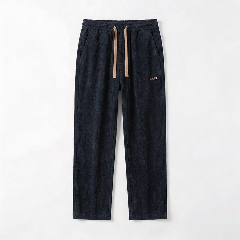 Men's Soft Cotton Wide-Leg Pants | Lightweight Structured Comfort