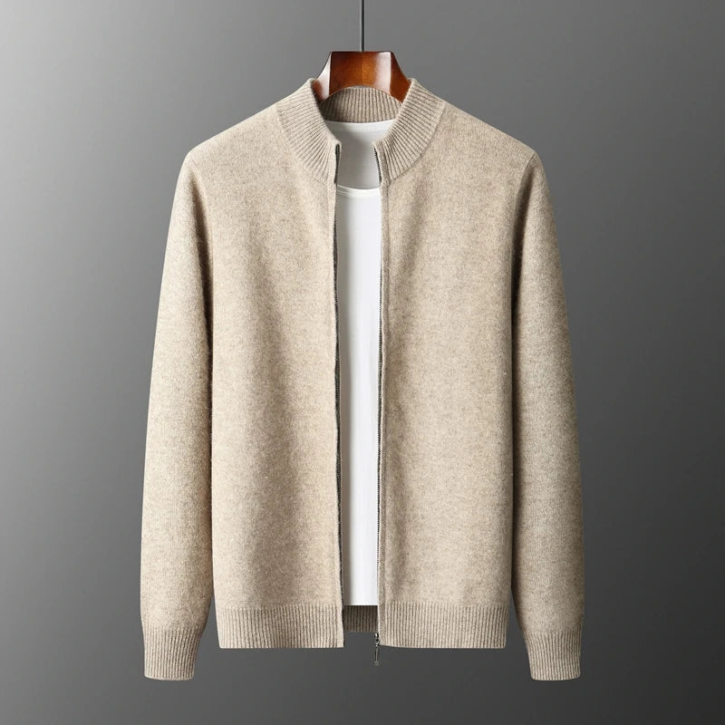 Men's Soft Wool Blend Jacket | Structured Minimalist Elegance