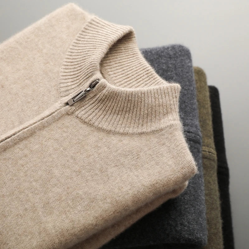 Men's Soft Wool Blend Jacket | Structured Minimalist Elegance