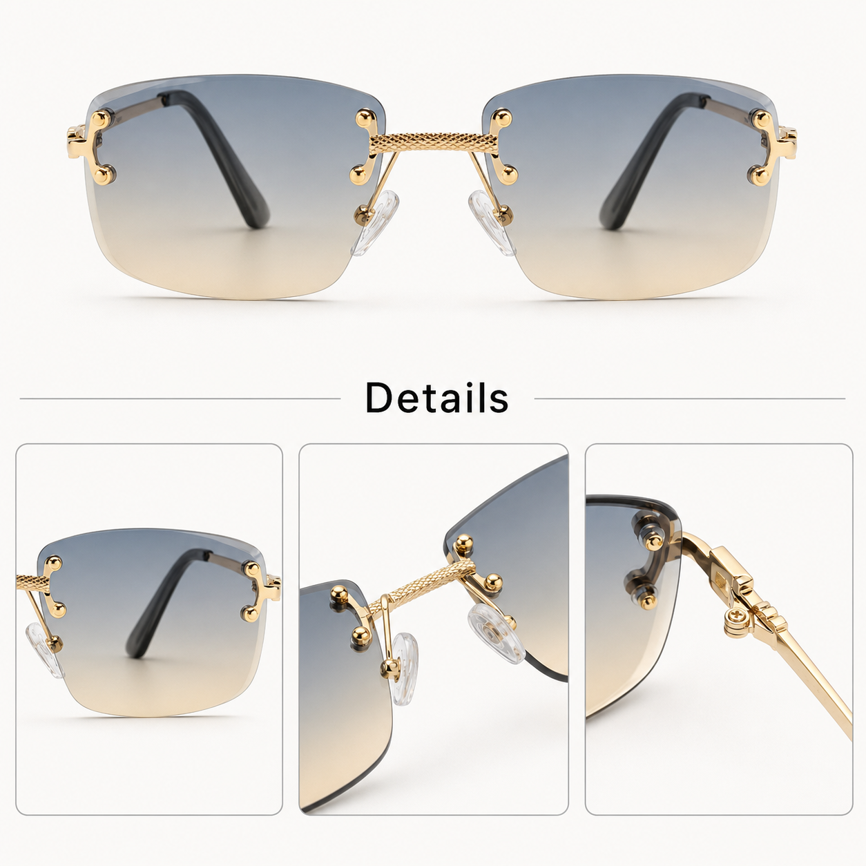 Beaumont Rimless Sunglasses