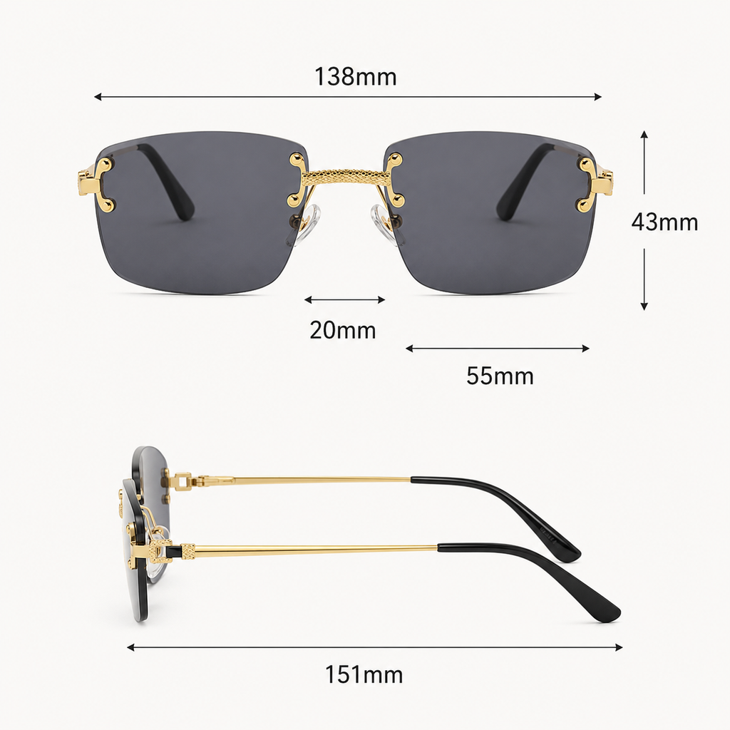 Beaumont Rimless Sunglasses