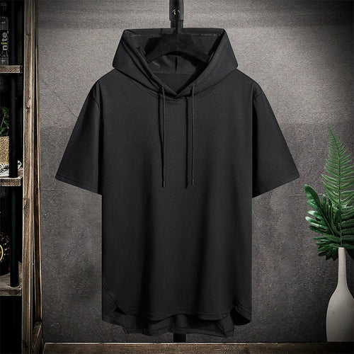Athletic Quick-Dry Oversized Hooded T-Shirt