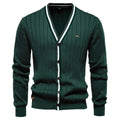 Varsity V-Neck Knit Cardigan
